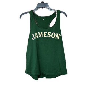 Jameson Racerback Tank Top Women’s Med Green Pullover Cotton Summer Party Beach